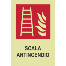 Adesivo luminescente - scala antincendio
